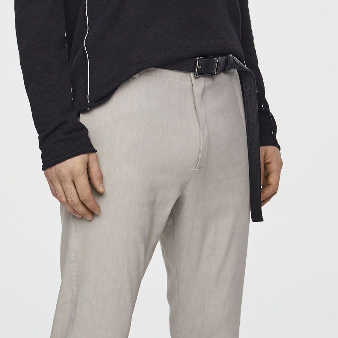 Sarah Pacini PANTALON LIN STRETCH - DÉTAILS STREETWEAR De face