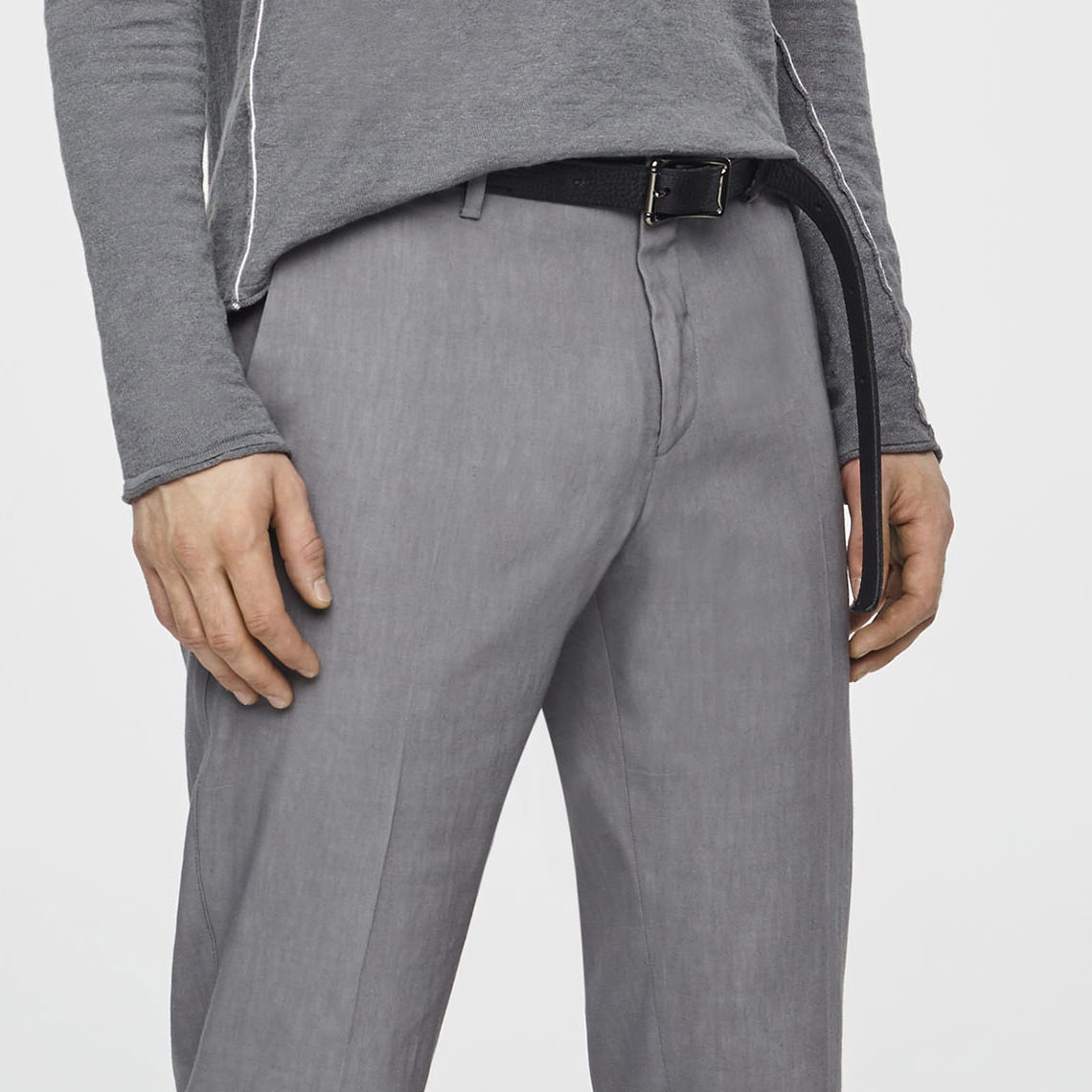 Sarah Pacini PANTALON LIN STRETCH - JAMBE DROITE De face