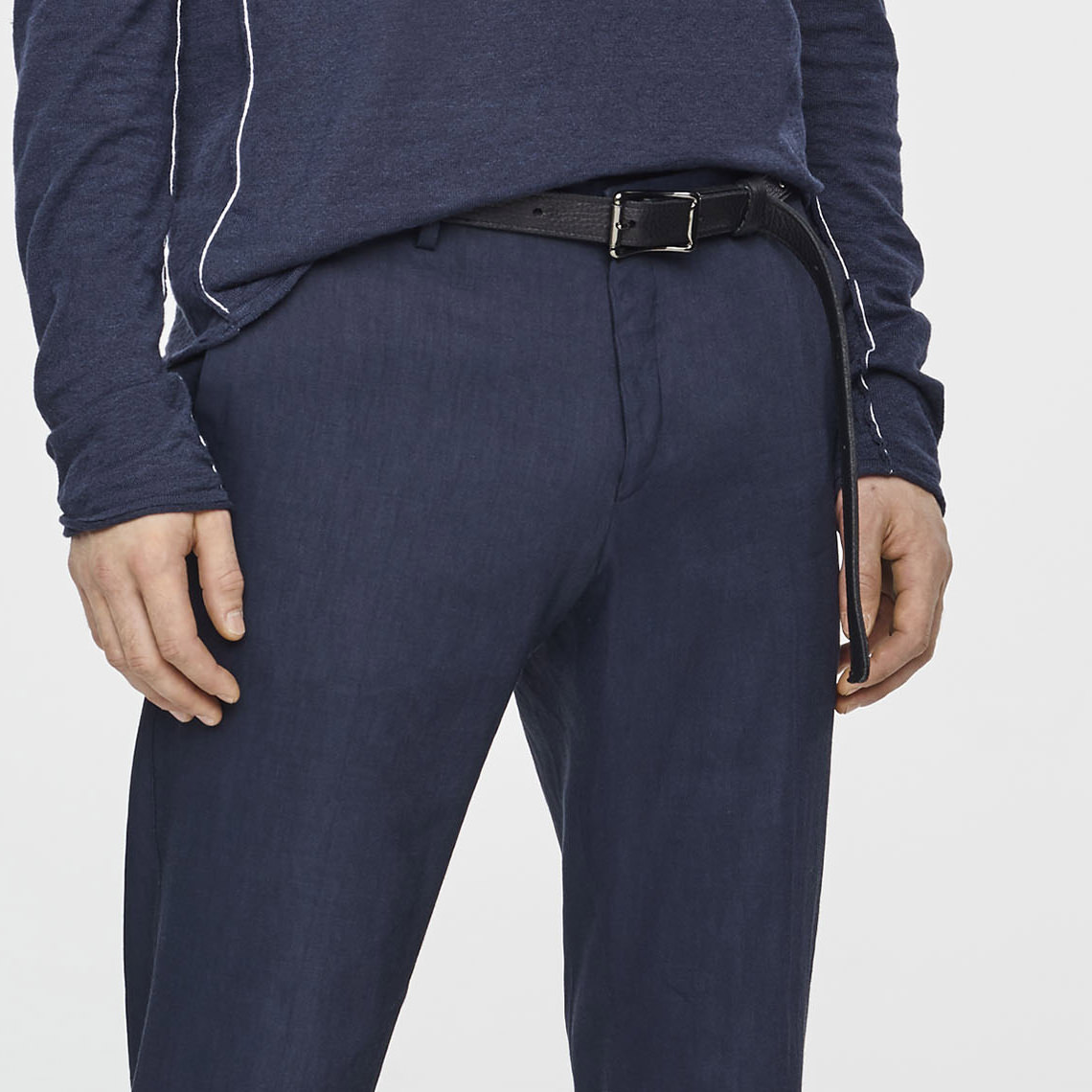 Sarah Pacini PANTALON LIN STRETCH - JAMBE DROITE De face