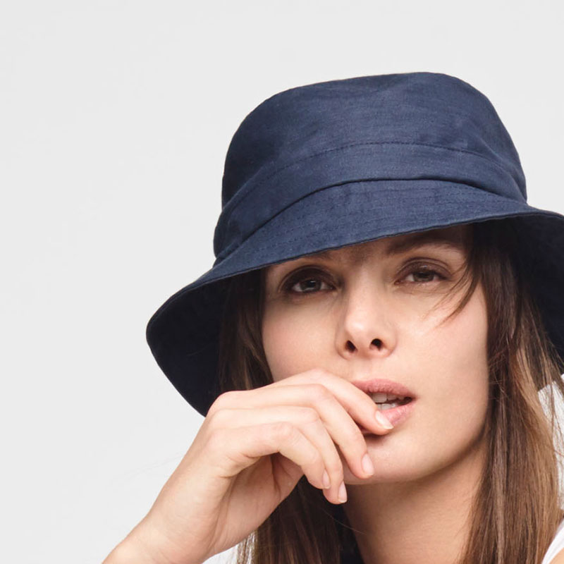 linen bucket hat