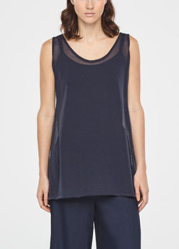 Sarah Pacini COTTON VEIL SWEATER - SLEEVELESS Front