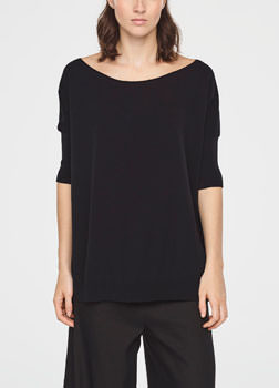 Sarah Pacini SUMMER SWEATER WITH SLITS Front