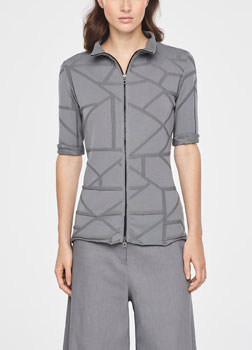 Sarah Pacini GRAPHIC CARDIGAN Front