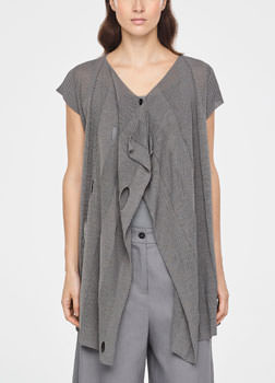Sarah Pacini BOHEMIAN LINNEN CARDIGAN Voorzijde