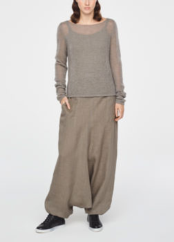Sarah Pacini ULTRA-LIGHT MOHAIR SWEATER Front