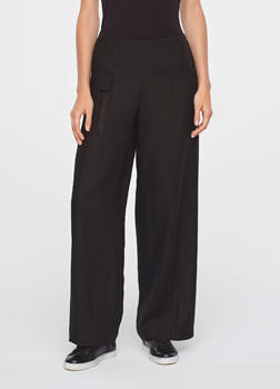 Sarah Pacini PANTALON MAÏTE EN LIN - TIMELESS De face