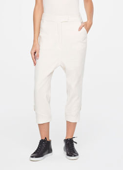 Sarah Pacini PANTALON 7/8 - LIN STRETCH De face