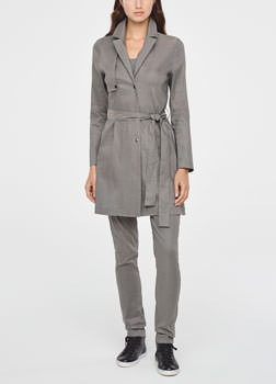 Sarah Pacini MANTEAU TRENCH - CODE BINAIRE De face