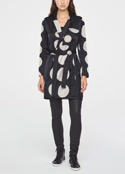 Sarah Pacini LONG POLKA DOT JACKET Front