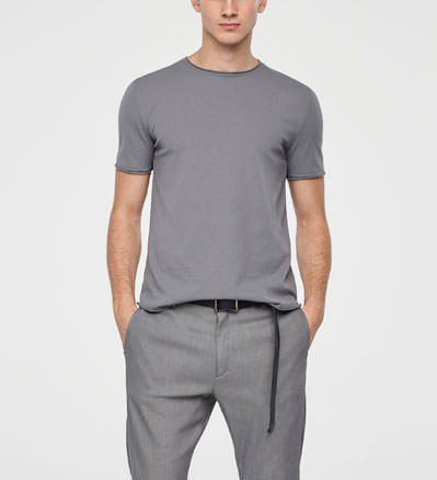 Sarah Pacini KATOENEN TRUI - KORTE MOUWEN Voorzijde