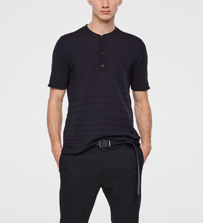 Sarah Pacini HENLEY-SHIRT AUS BAUMWOLLE Vorne