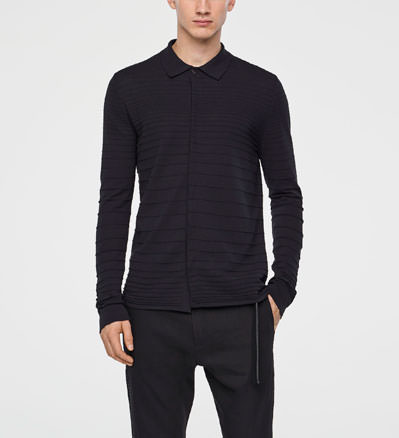 Sarah Pacini GESTREIFTES BAUMWOLLSHIRT Vorne