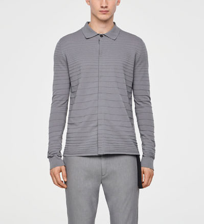 Sarah Pacini GESTREIFTES BAUMWOLLSHIRT Vorne