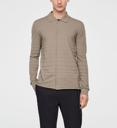 Sarah Pacini GESTREIFTES BAUMWOLLSHIRT Vorne