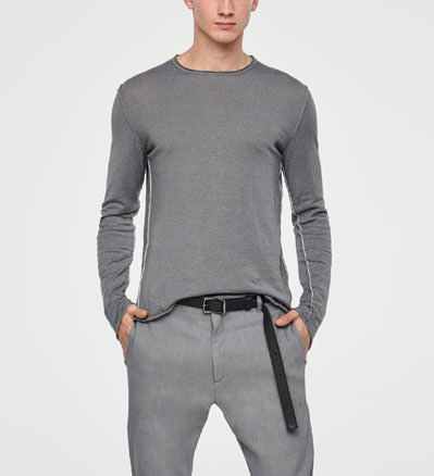 Sarah Pacini LEINENPULLOVER Vorne