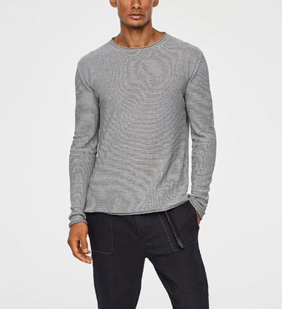 Sarah Pacini LEICHTER LEINEN PULLOVER Vorne