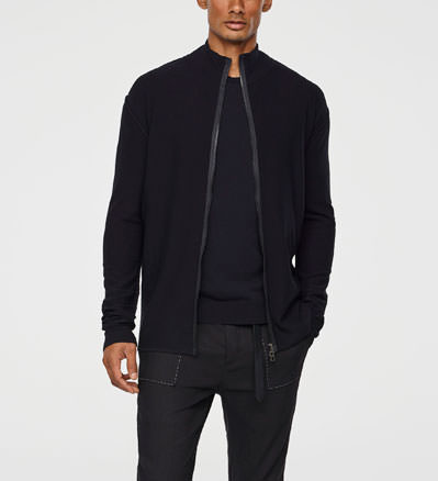 Sarah Pacini SPRING CARDIGAN - MOCK NECK Front