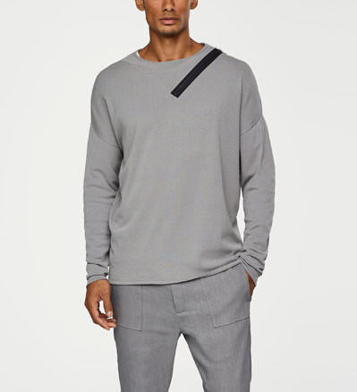 Sarah Pacini PULL URBAIN - COL ZIPPÉ De face