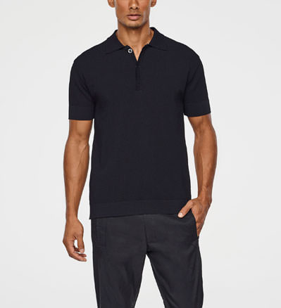 Sarah Pacini POLO TEXTURÉ De face