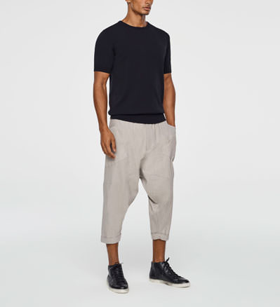 Sarah Pacini MEN'S SAROUEL PANTS - CROPPED Front