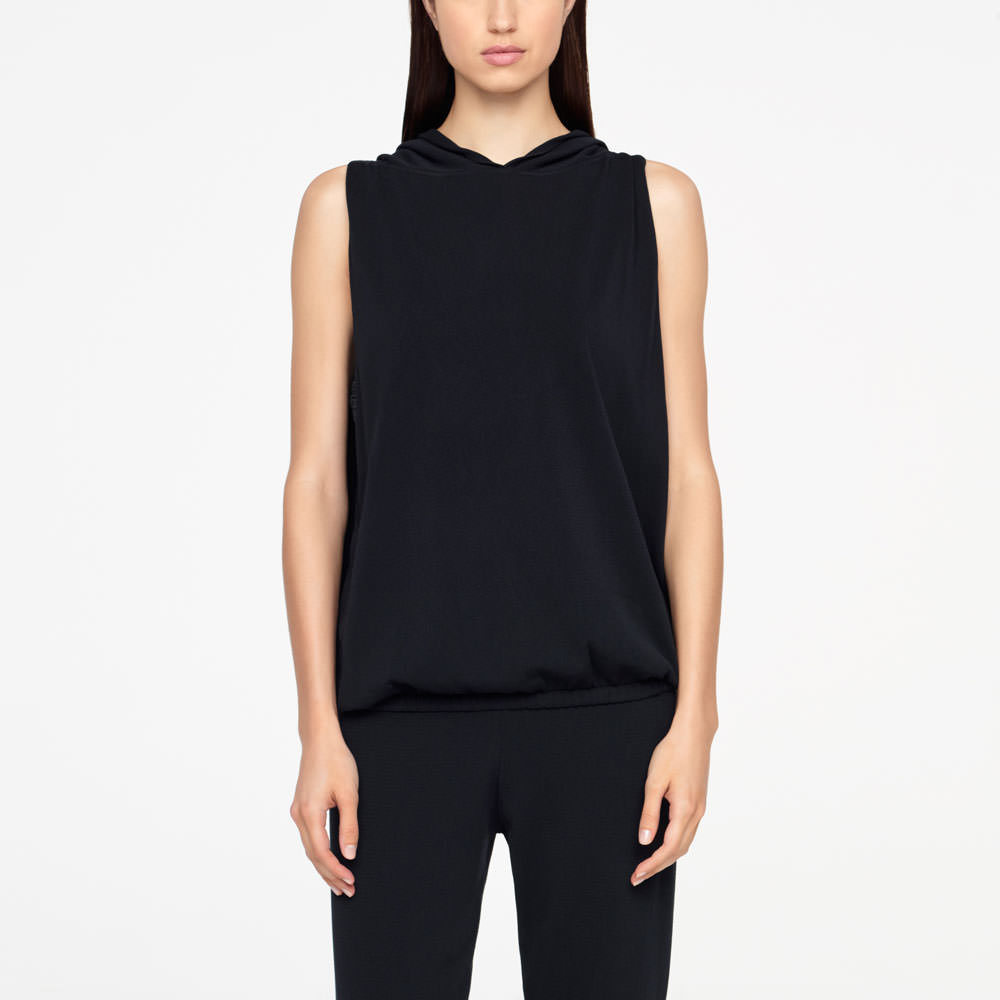 Sarah Pacini URBAN HOODIE - SLEEVELESS Front