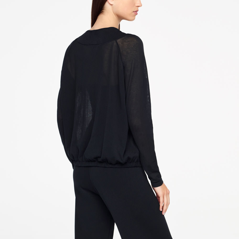 Sarah Pacini URBANER SWEATER - REISSVERSCHLUSS-AUSSCHNITT Rück