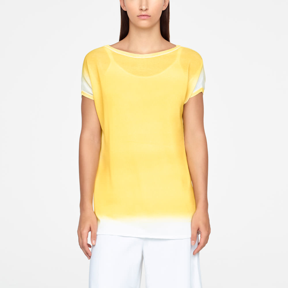 Sarah Pacini GRADIENT SWEATER - CAP SLEEVES Front