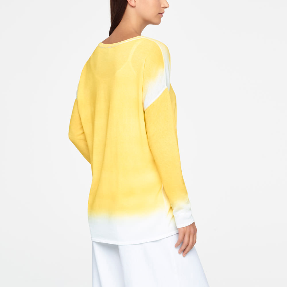 Sarah Pacini GRADIENT SWEATER Back view