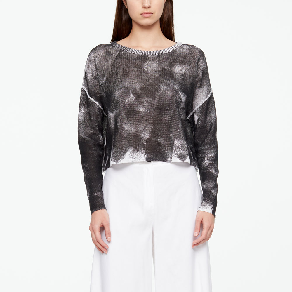 Sarah Pacini TIE-DYE SWEATER - FULL SLEEVES Front