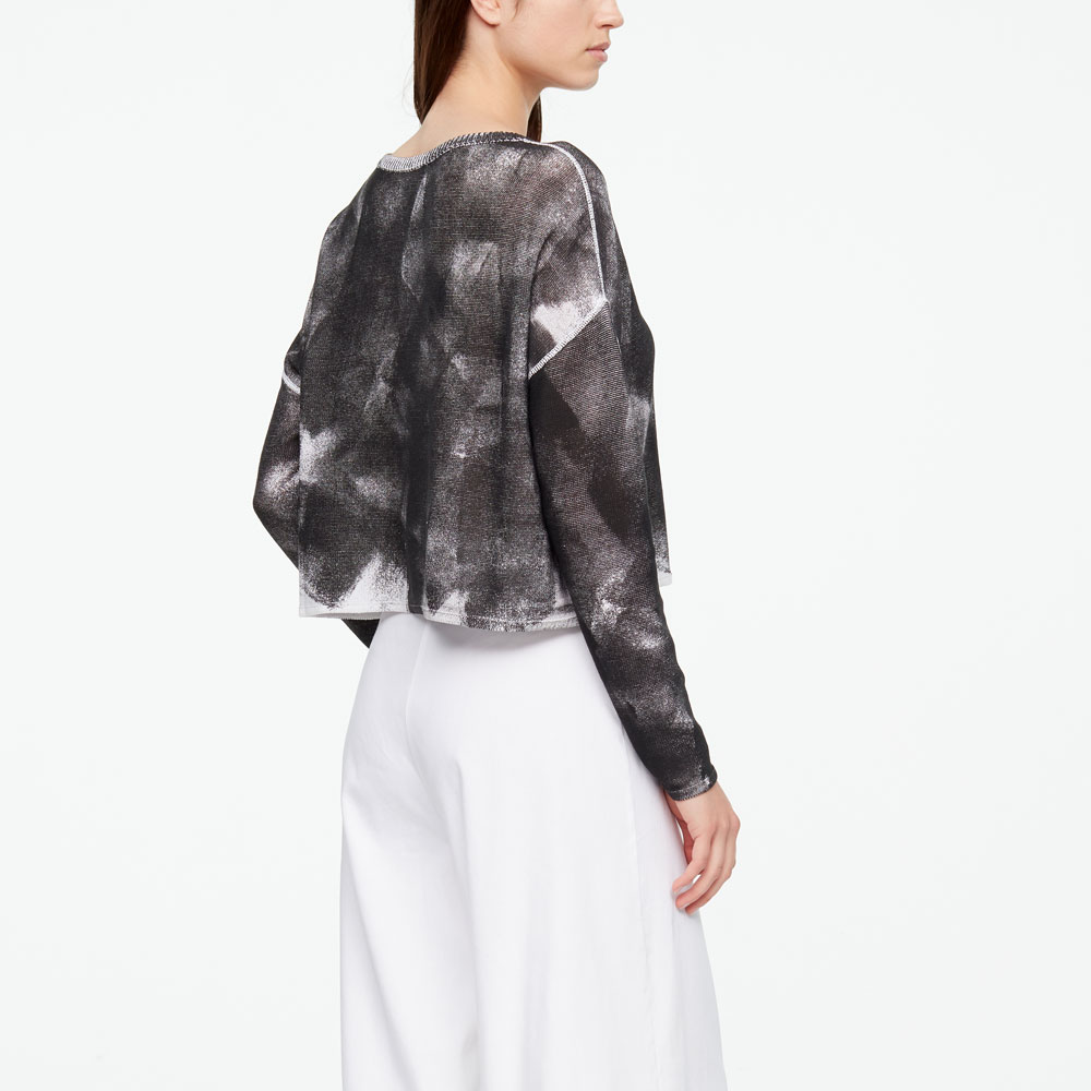 Sarah Pacini TIE-DYE SWEATER - FULL SLEEVES Back view