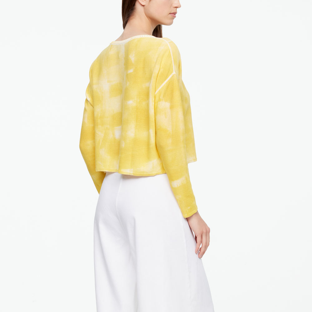 Sarah Pacini TIE-DYE SWEATER - FULL SLEEVES Back view