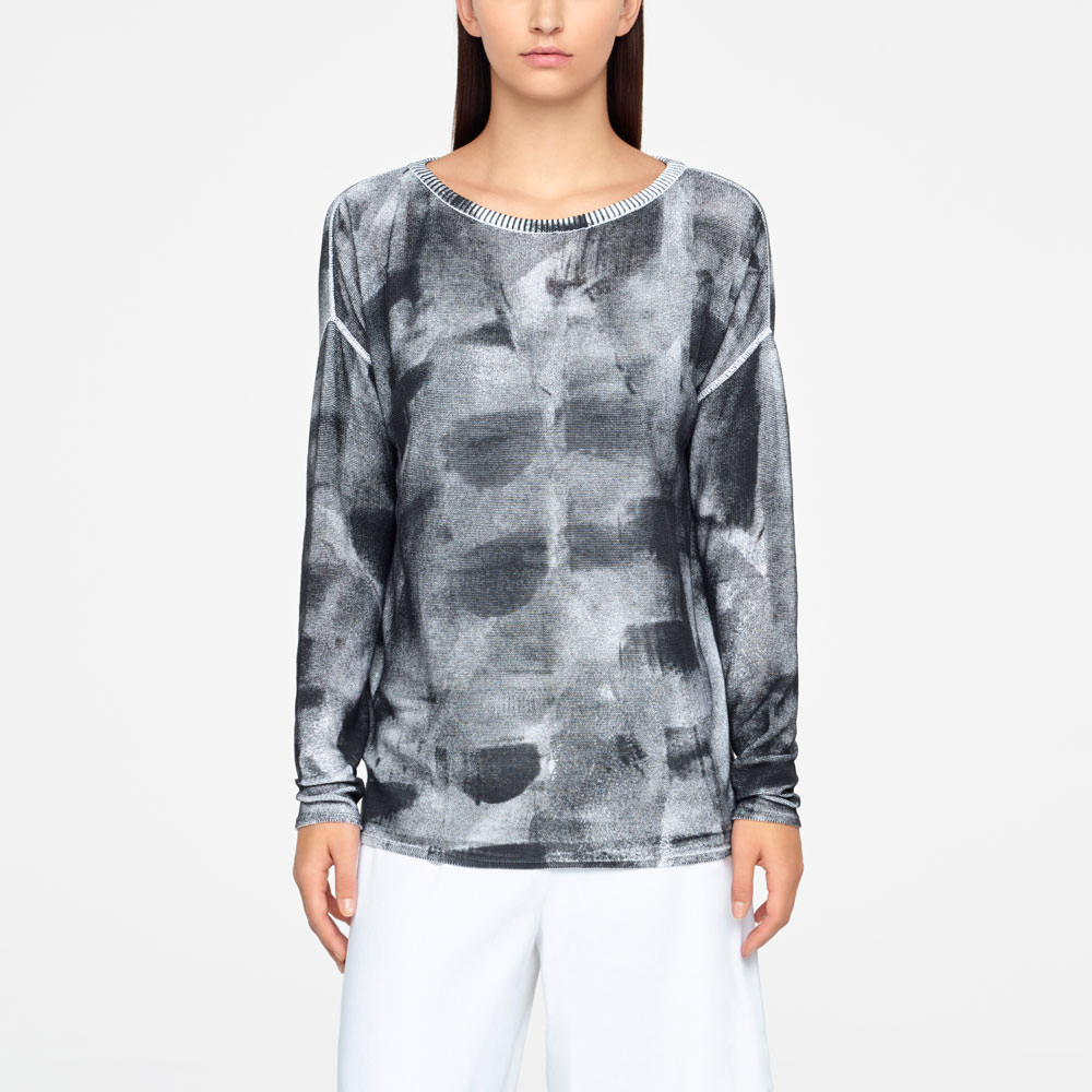 Sarah Pacini BATIK-SWEATER - GERIPPT Vorne