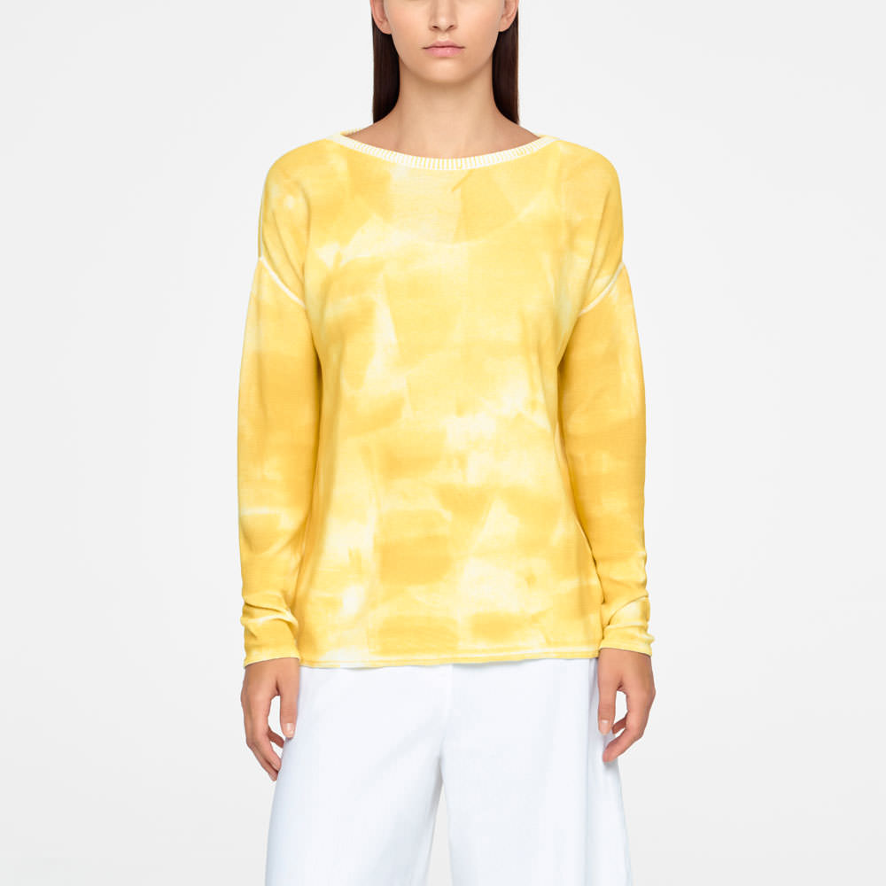 Sarah Pacini BATIK-SWEATER - GERIPPT Vorne