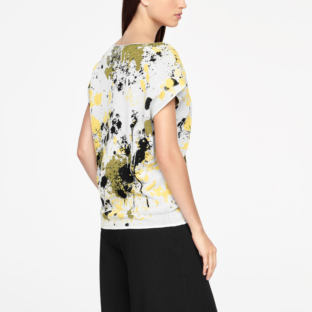 Sarah Pacini SWEATER MIT BILD - FLÜGELÄRMEL Rück