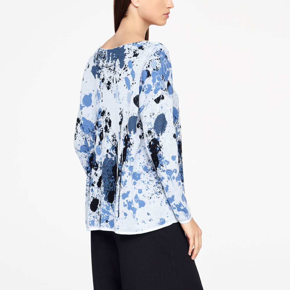 Sarah Pacini SWEATER MIT BILD - LANGE ÄRMEL Rück