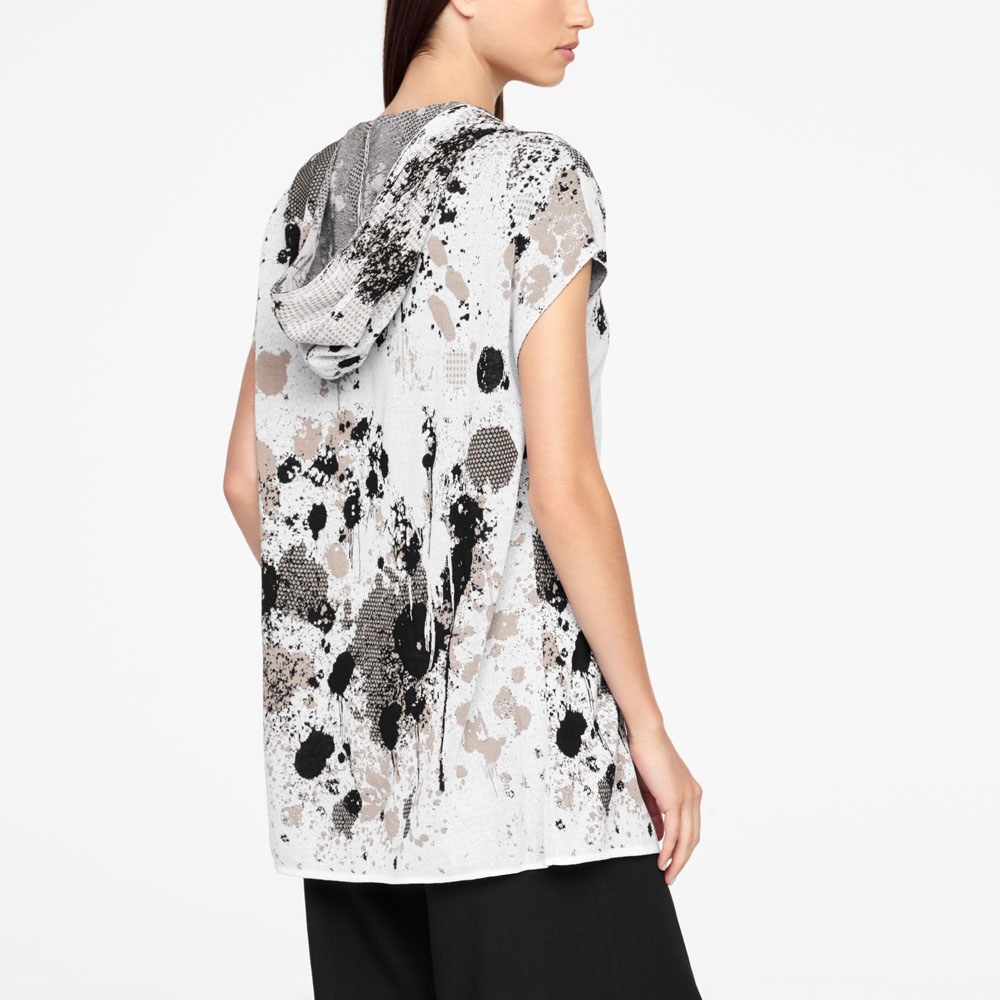 Sarah Pacini CARDIGAN MURAL - MANCHE COURTE Derrière