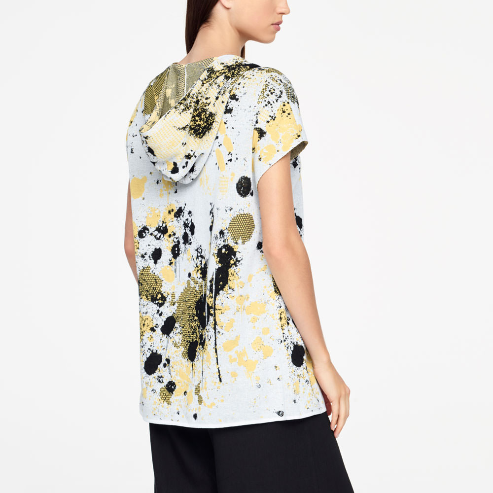 Sarah Pacini CARDIGAN MURAL - MANCHE COURTE Derrière