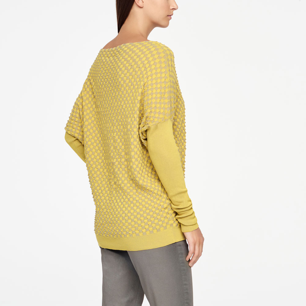 Sarah Pacini PULL EN COTON - DAMIER Derrière