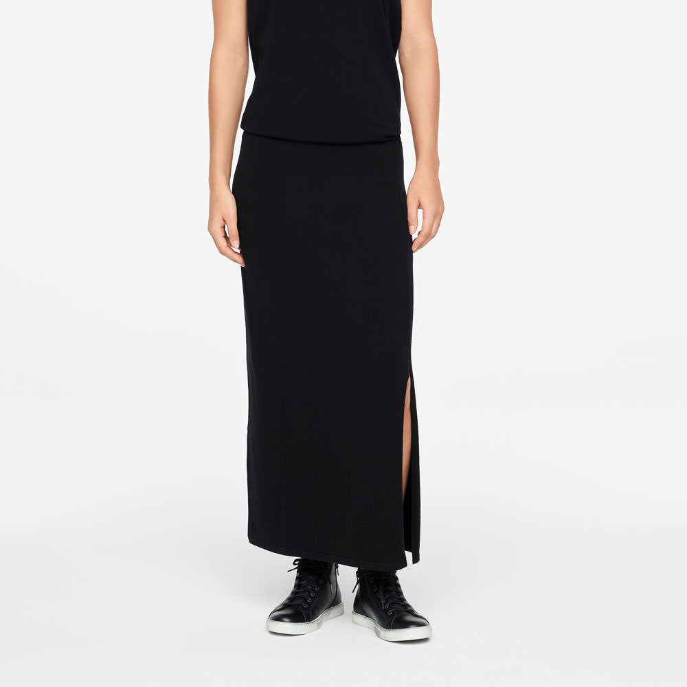 Sarah Pacini JUPE MAXI - FENTE De face