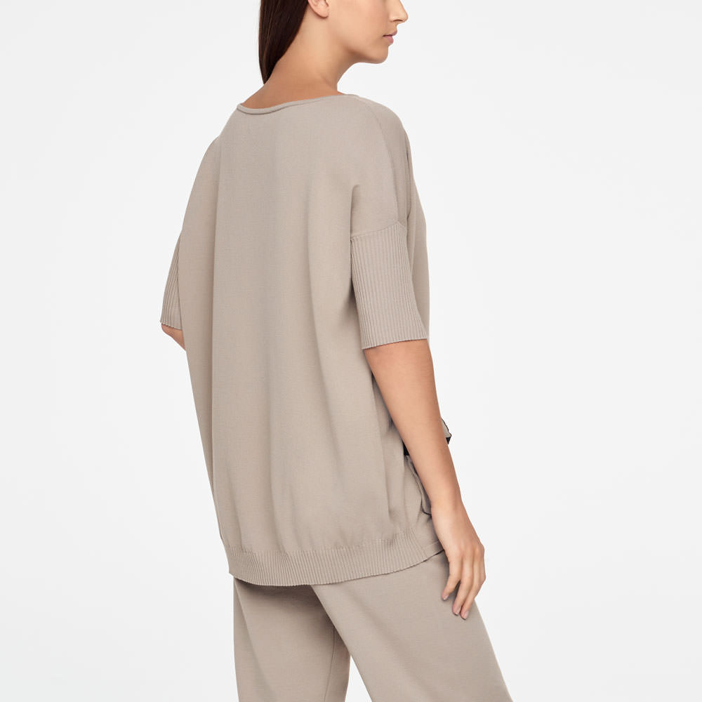 Sarah Pacini PULL LONG - POCHE APPLIQUÉE Derrière