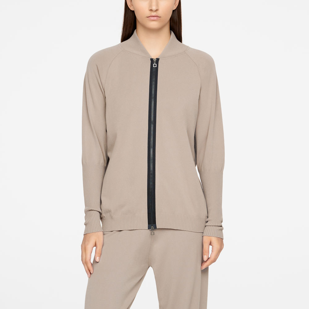 Sarah Pacini CARDIGAN - BORDS EN COTES De face