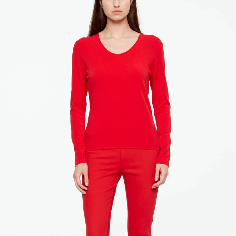 Sarah Pacini SWEATER - ROUND NECK Front