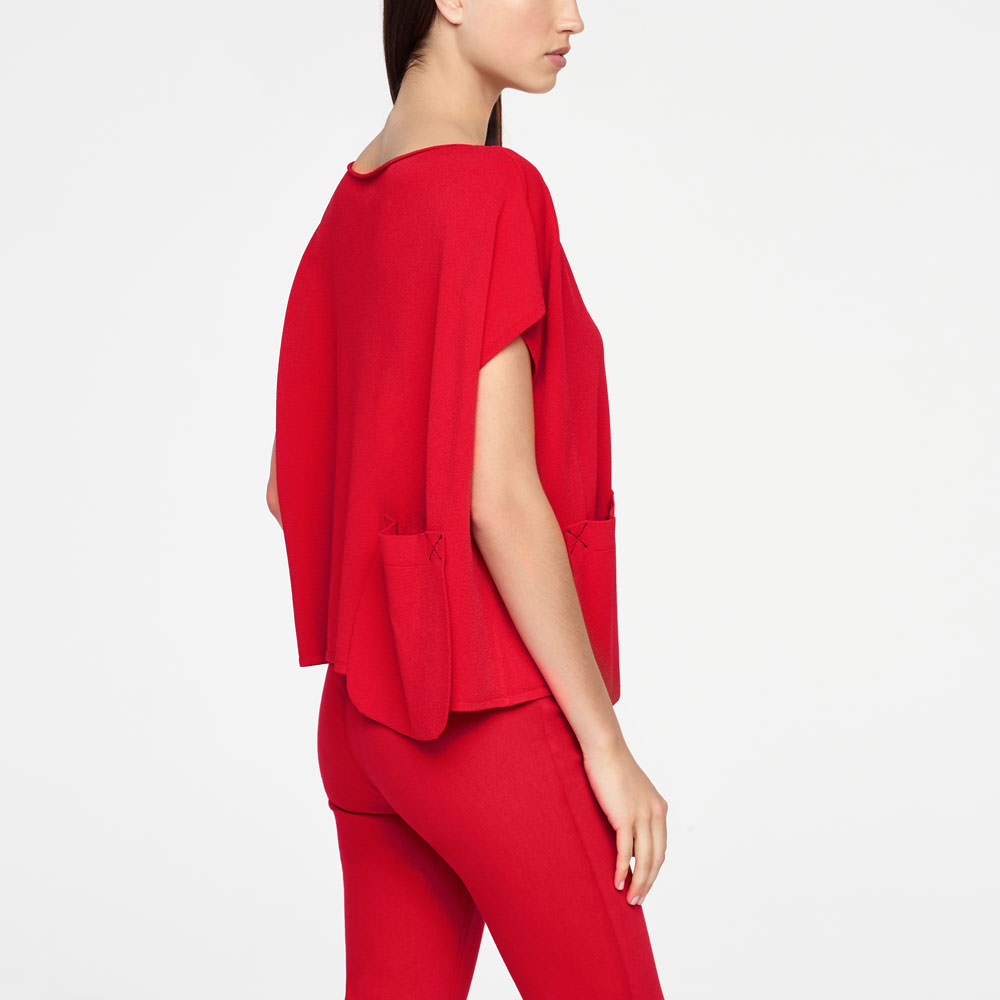 Sarah Pacini SWEATER - FLÜGELÄRMEL Rück