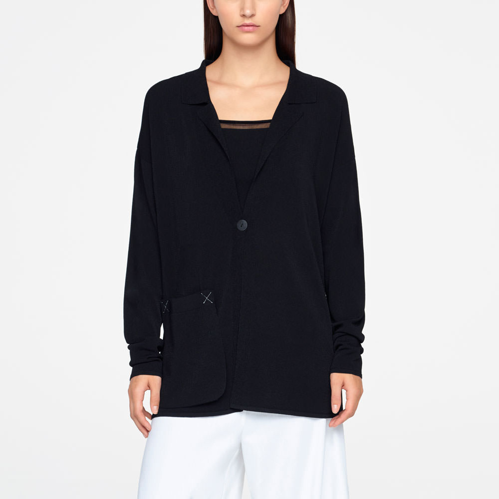 Sarah Pacini CARDIGAN - OPGEZETTE ZAK Voorzijde