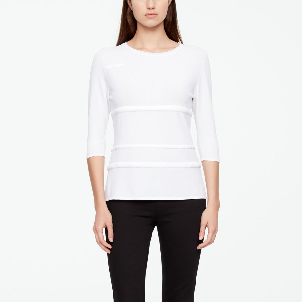 Sarah Pacini SWEATER - PUFFED DETAILS Front