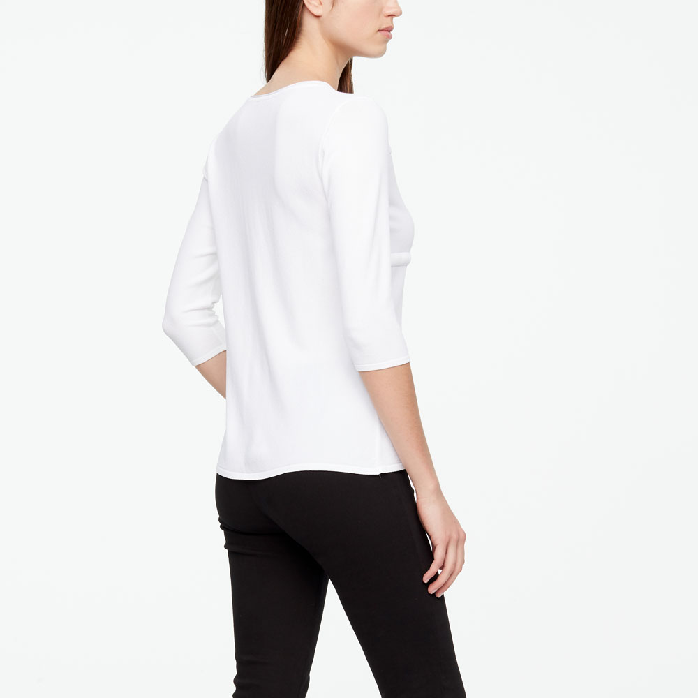Sarah Pacini SWEATER - PUFFED DETAILS Back view