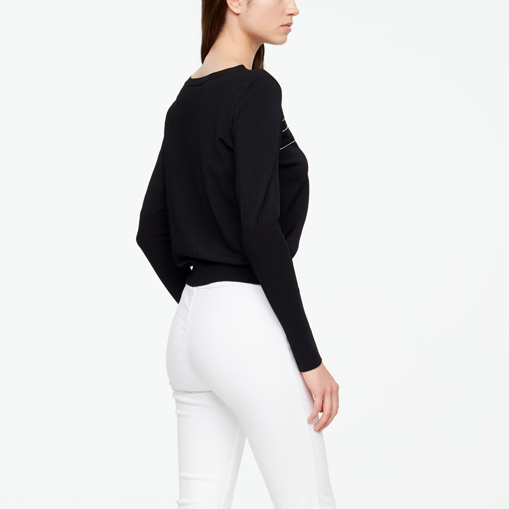 Sarah Pacini PULL - EFFET BRIQUES Derrière