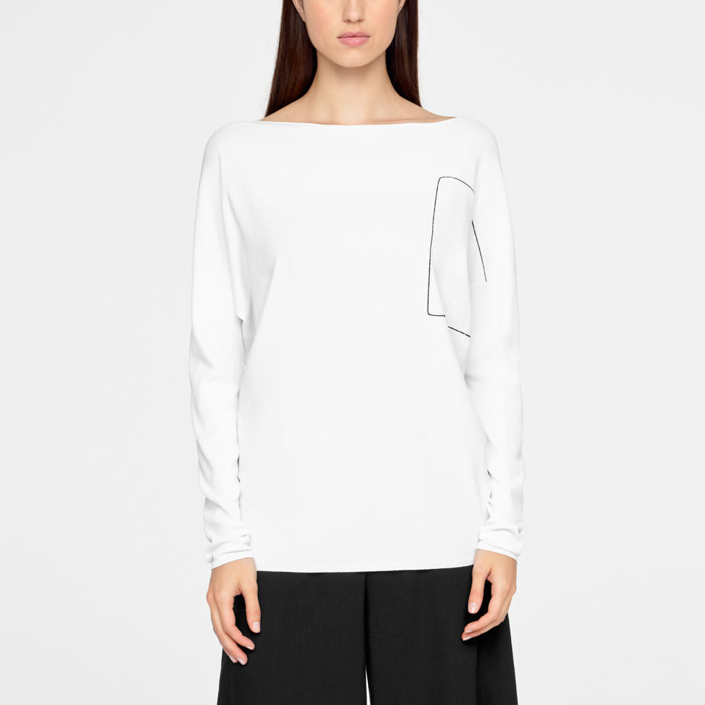 Sarah Pacini LIGHT SWEATER - FULL SLEEVES Front