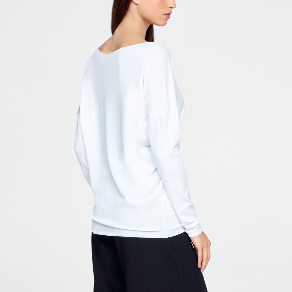 Sarah Pacini LIGHT SWEATER - FULL SLEEVES Back view