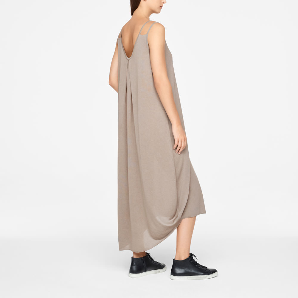 Sarah Pacini KLEID AUS MAKO-BAUMWOLLE - ÄRMELLOS Rück